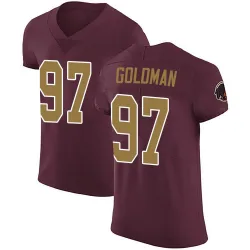 Elite Eddie Goldman Men's Washington Commanders Burgundy Alternate Vapor Untouchable Jersey - Nike