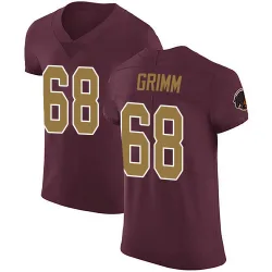 Elite Russ Grimm Men's Washington Commanders Burgundy Alternate Vapor Untouchable Jersey - Nike