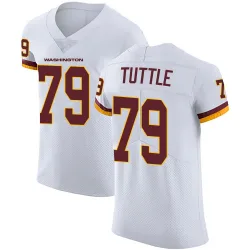 Elite Shy Tuttle Men's Washington Commanders White Vapor Untouchable Jersey - Nike
