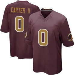 Game Andre Carter II Men's Washington Commanders Burgundy Alternate Jersey - Nike