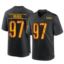 Game Efe Obada Men's Washington Commanders Black Alternate Jersey - Nike