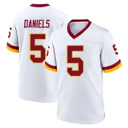 Game Jayden Daniels Men's Washington Commanders White Jersey - Nike