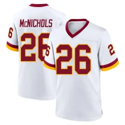 Game Jeremy McNichols Men's Washington Commanders White Jersey - Nike