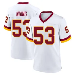 Game Lucas Niang Youth Washington Commanders White Jersey - Nike
