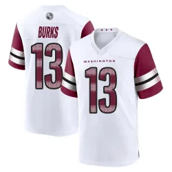 Game Treylon Burks Men's Washington Commanders White Jersey - Nike