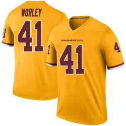 Legend Daryl Worley Youth Washington Commanders Gold Color Rush Jersey - Nike