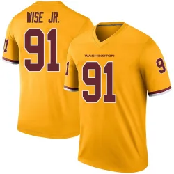 Legend Deatrich Wise Jr. Youth Washington Commanders Gold Color Rush Jersey - Nike