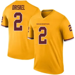Legend Jeff Driskel Youth Washington Commanders Gold Color Rush Jersey - Nike