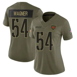 Limited Bobby Wagner Women's Washington Commanders Olive 2025 Salute to Service Jersey - Nike