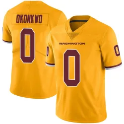 Limited Chig Okonkwo Men's Washington Commanders Gold Color Rush Jersey - Nike