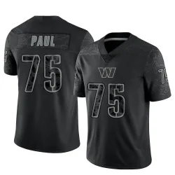Limited Chris Paul Men's Washington Commanders Black Reflective Jersey - Nike