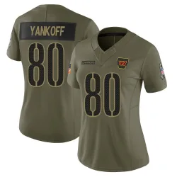 Limited Colson Yankoff Women's Washington Commanders Olive 2025 Salute to Service Jersey - Nike