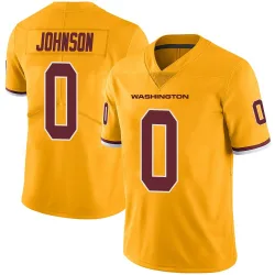 Limited DJ Johnson Youth Washington Commanders Gold Color Rush Jersey - Nike