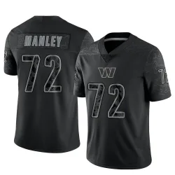 Limited Dexter Manley Men's Washington Commanders Black Reflective Jersey - Nike