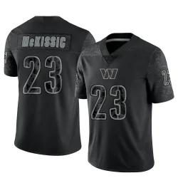 Limited J.D. McKissic Men's Washington Commanders Black Reflective Jersey - Nike