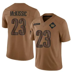 Limited J.D. McKissic Men's Washington Commanders Brown 2023 Salute To Service Jersey - Nike