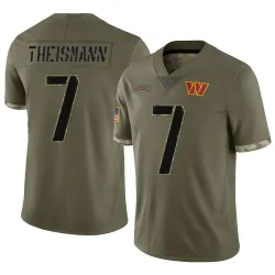 Limited Joe Theismann Men's Washington Commanders Olive 2022 Salute To Service Jersey - Nike