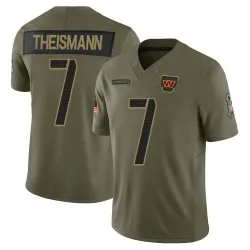 Limited Joe Theismann Men's Washington Commanders Olive 2025 Salute to Service Jersey - Nike
