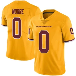 Limited Quentin Moore Men's Washington Commanders Gold Color Rush Jersey - Nike