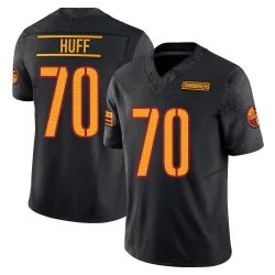 Limited Sam Huff Men's Washington Commanders Black Vapor F.U.S.E. Jersey - Nike