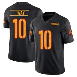 Limited Tress Way Men's Washington Commanders Black Vapor F.U.S.E. Jersey - Nike